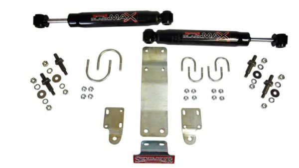 Skyjacker 2007-2017 Jeep Wrangler (JK) (Use w  OEM Tie Rods) Dual Steering Damper Kit w  Black Max Supply - Image 2