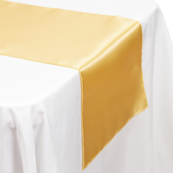 Satin Table Runner - Gold Online